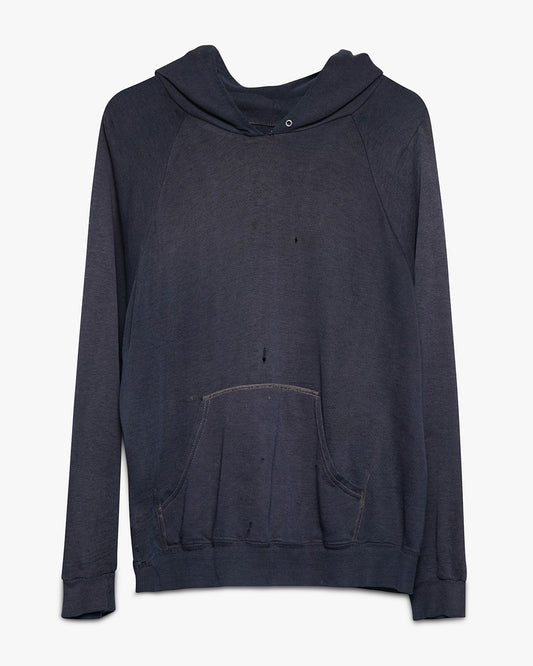 Thin Navy Blue Raglan Hoodie