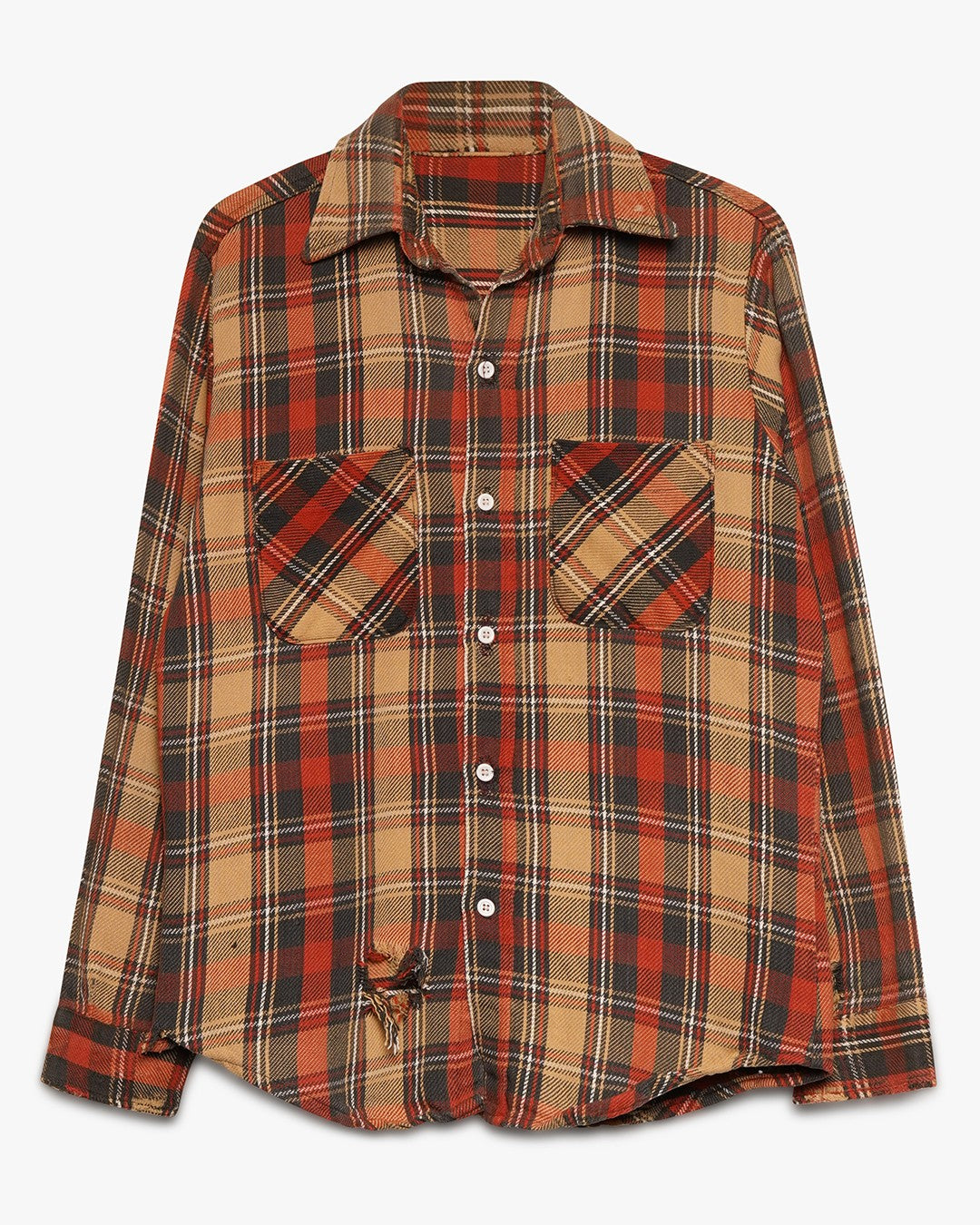 Burnt Orange Thick Cotton Flannel