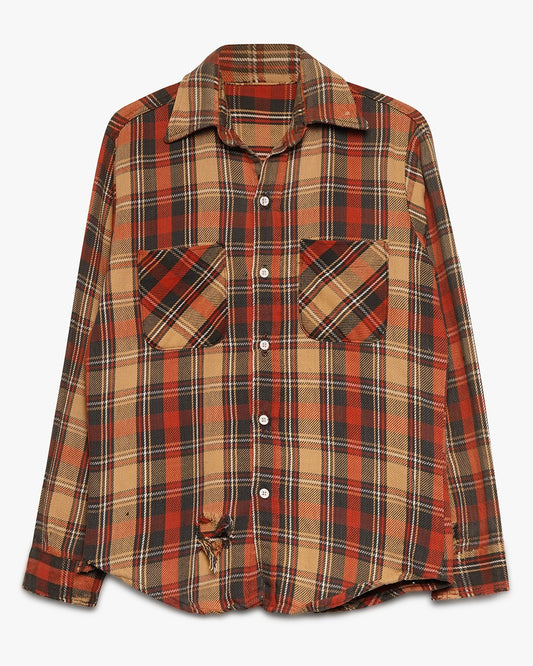 Burnt Orange Thick Cotton Flannel