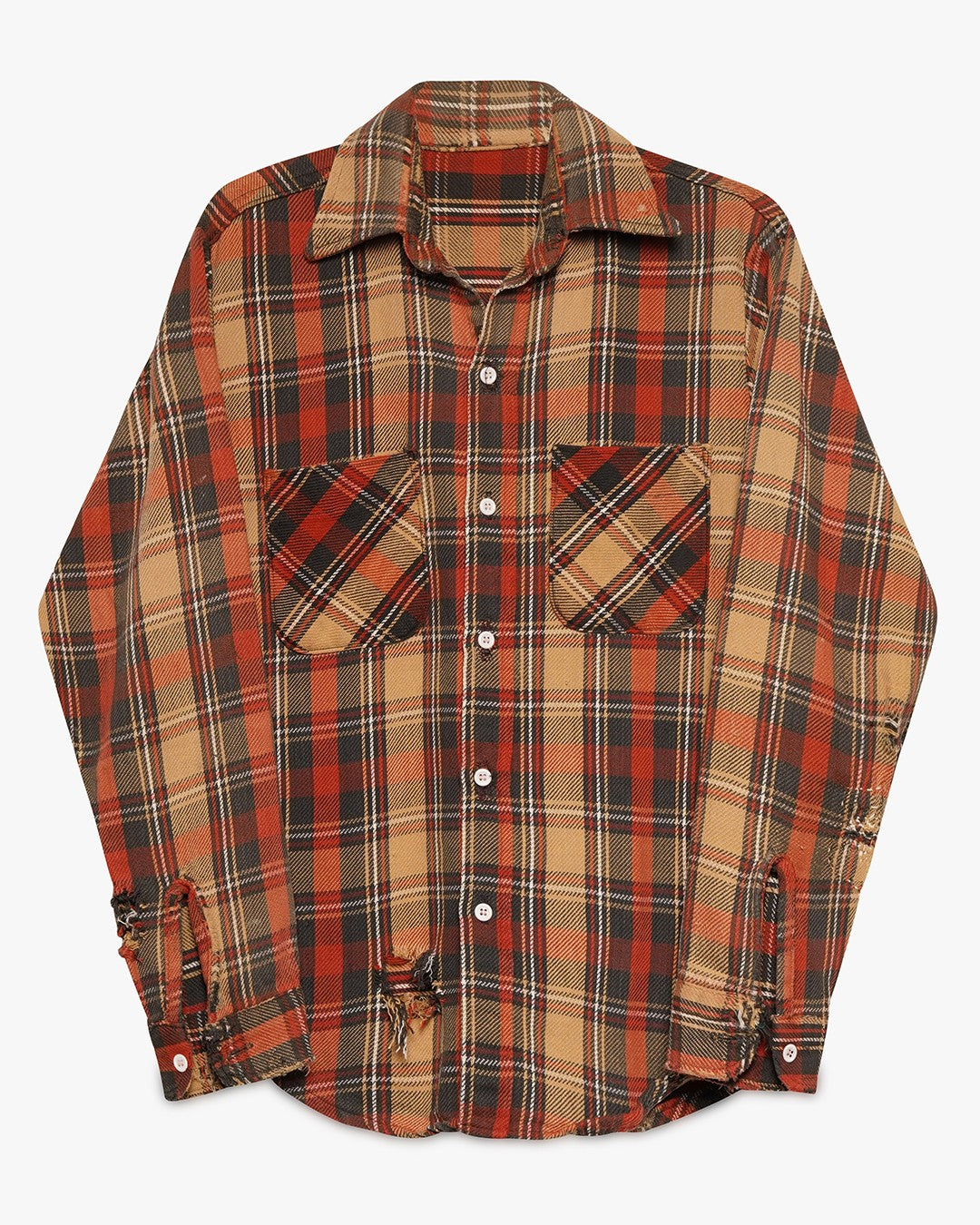 Burnt Orange Thick Cotton Flannel