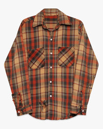 Burnt Orange Thick Cotton Flannel