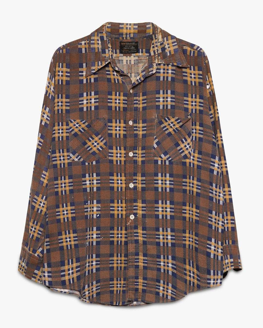Brown JC Penney's Printed Big Mac Flannel