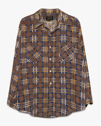 Brown JC Penney's Printed Big Mac Flannel