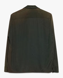 Faded/Distressed Green Rayon Shirt