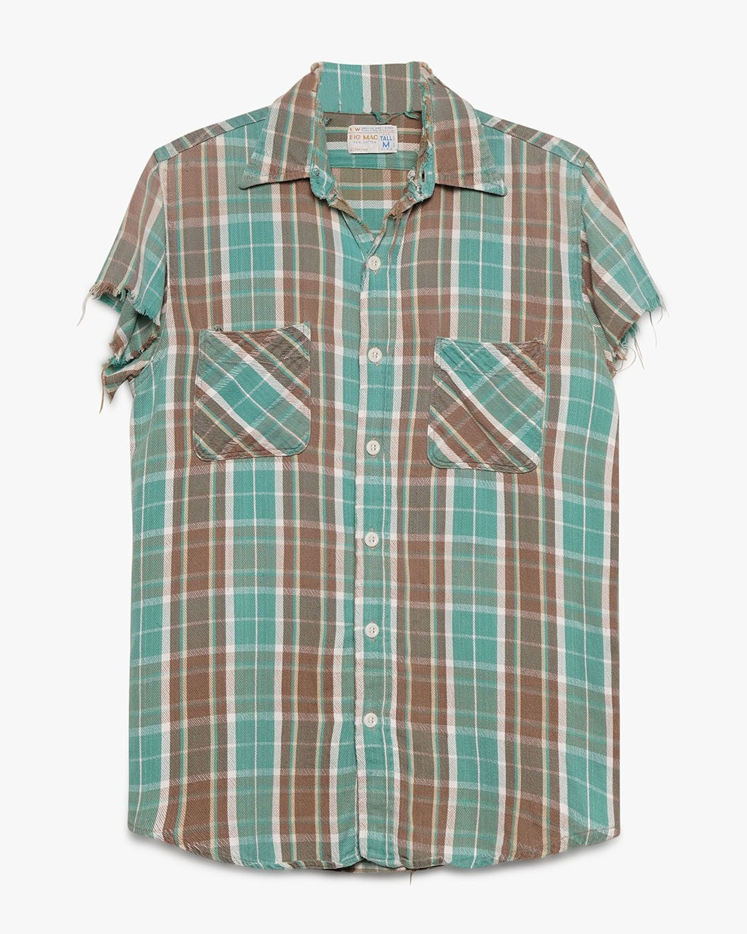 Green/Grey Short Sleeve Big Mac Flannel