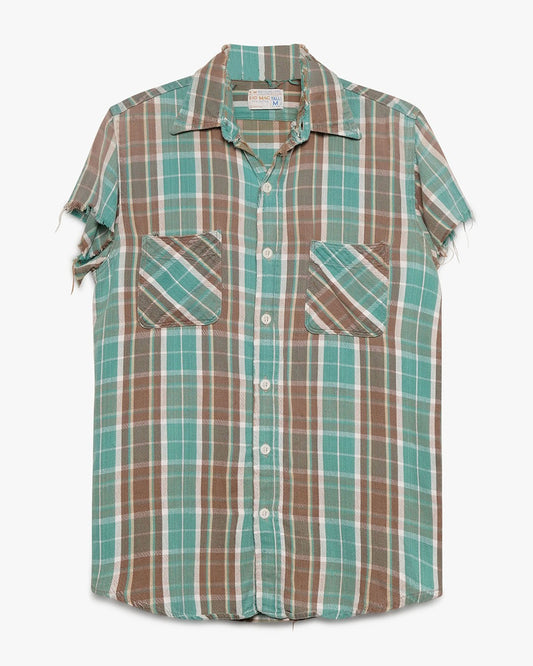 Green/Grey Short Sleeve Big Mac Flannel