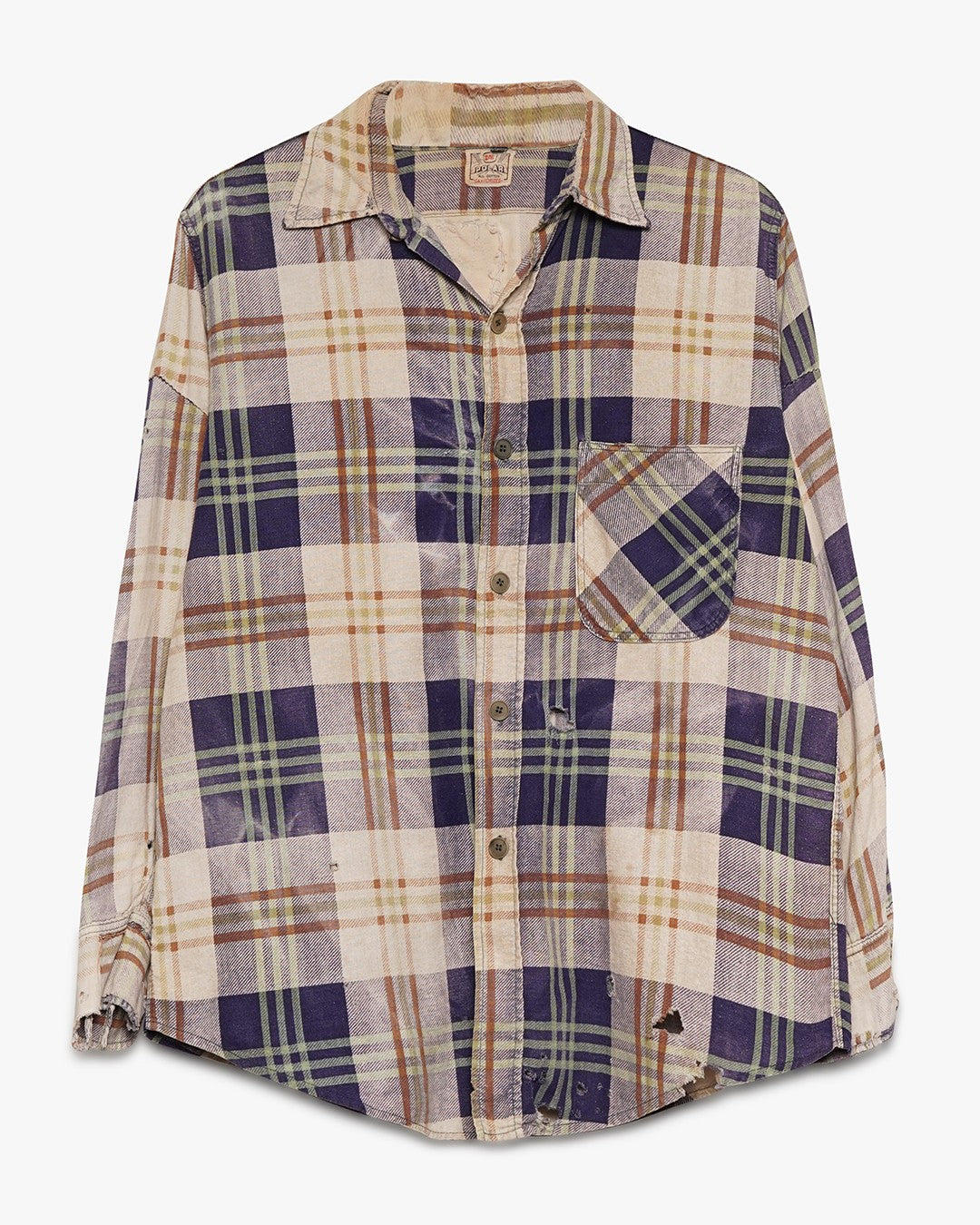 Purple/Green Polar Printed Flannel