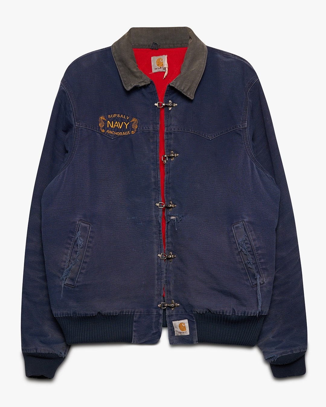 Navy Metal Clasp Carhartt Jacket