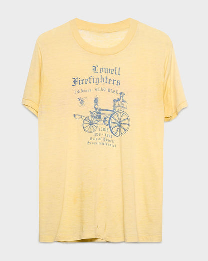 Yellow Lowell Firefighters Tee