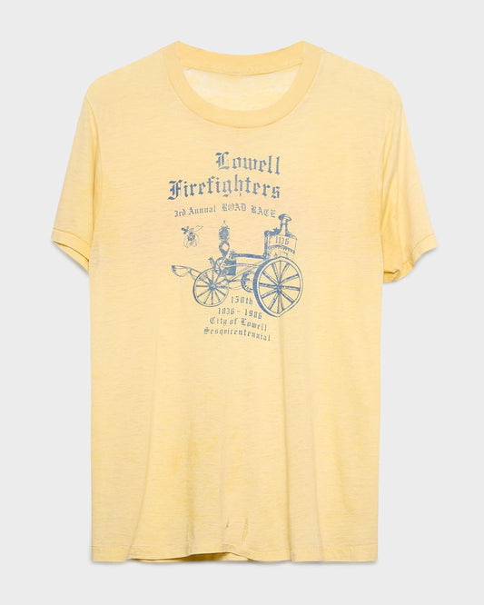 Yellow Lowell Firefighters Tee