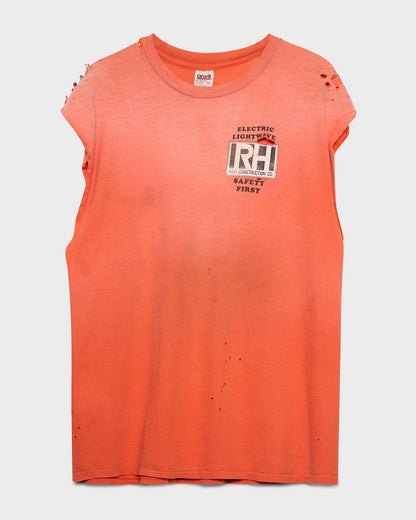 Faded Orange Construction Cut-Off