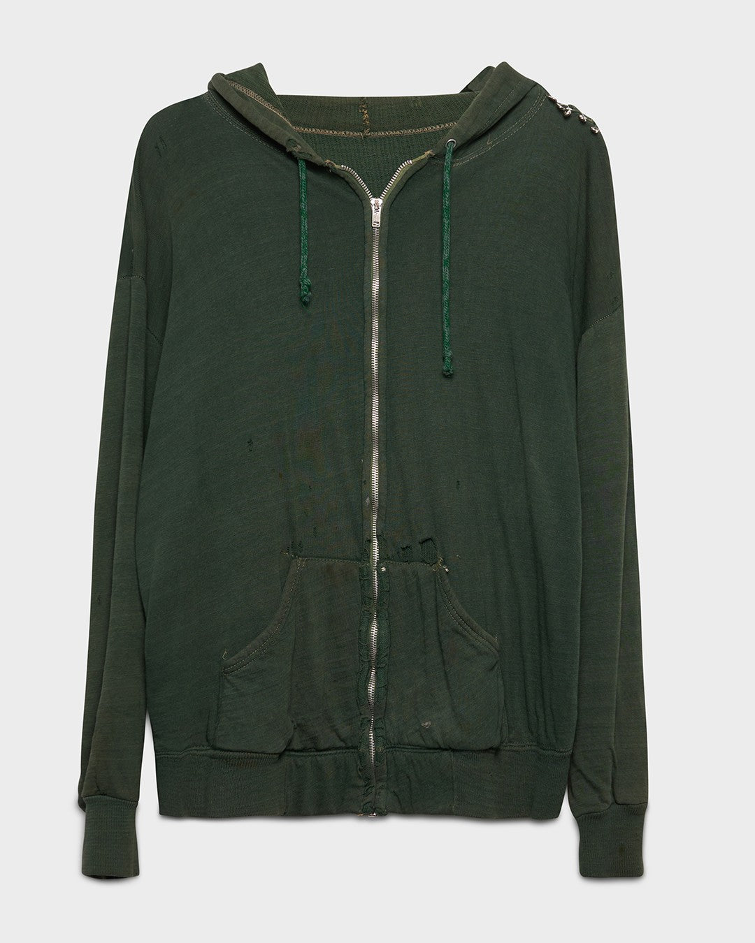 Forest Green Thermal Lined Zip-Up Hoodie