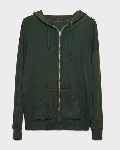 Forest Green Thermal Lined Zip-Up Hoodie