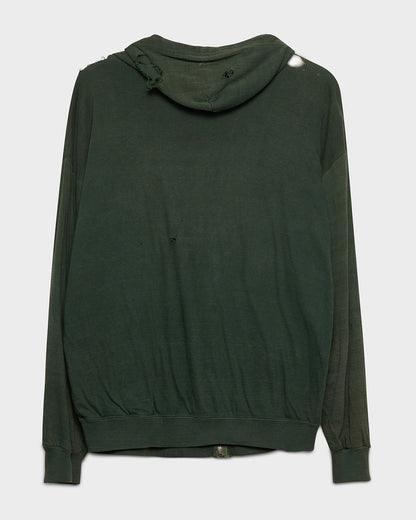 Forest Green Thermal Lined Zip-Up Hoodie