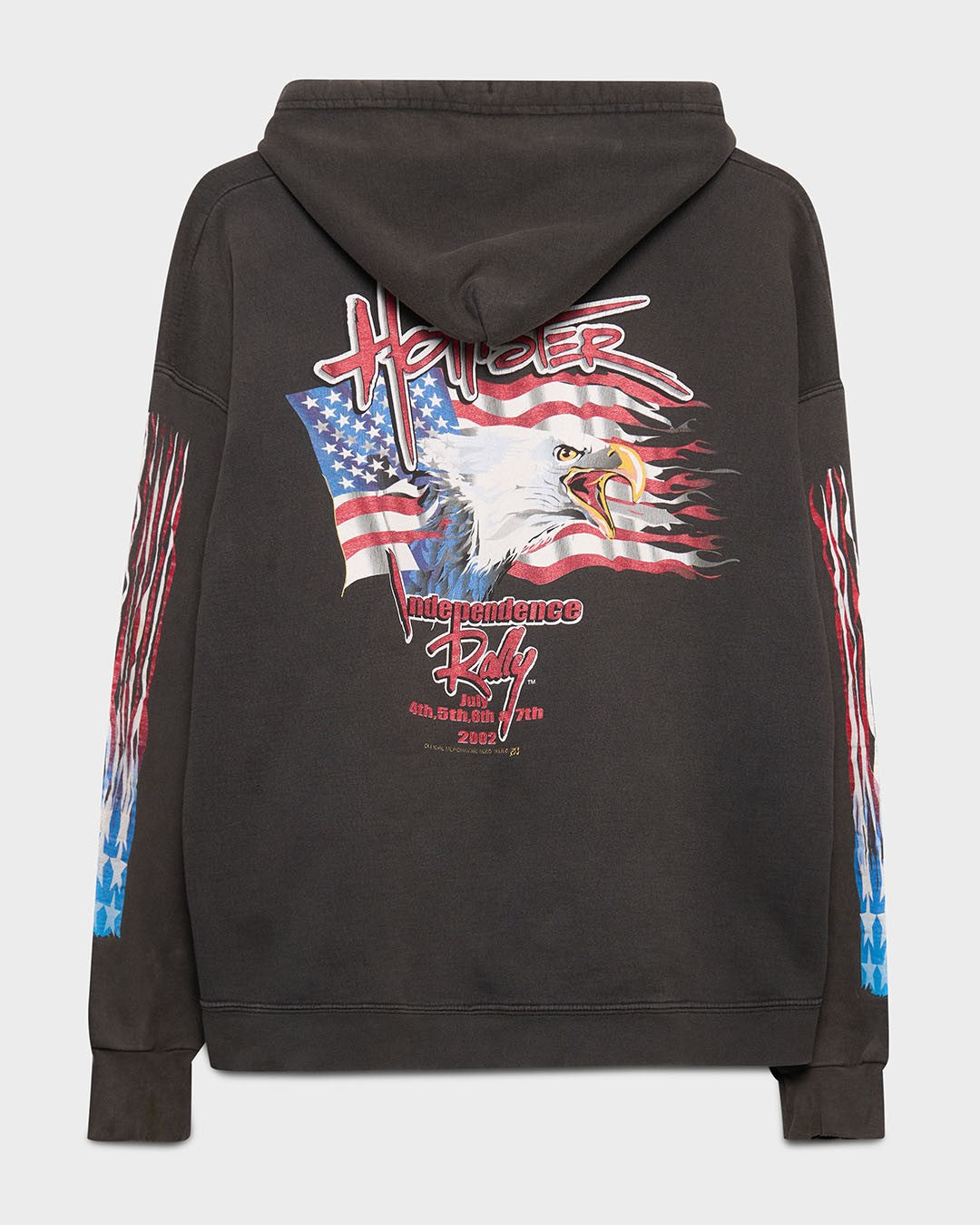 Hollister Rally USA Flames Zip-Up Hoodie