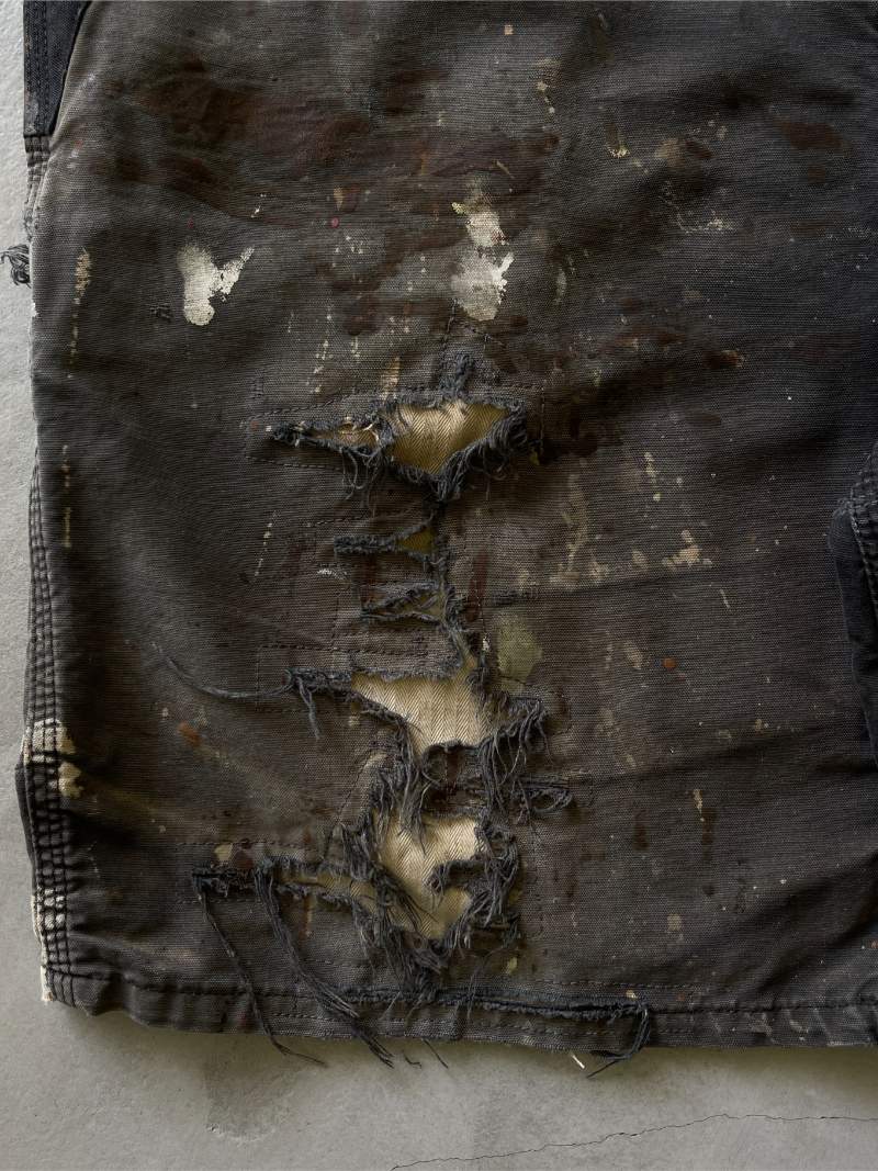 Sun Faded/Thrashed-Repaired Carhartt Carpenter Shorts - 00s - 37"