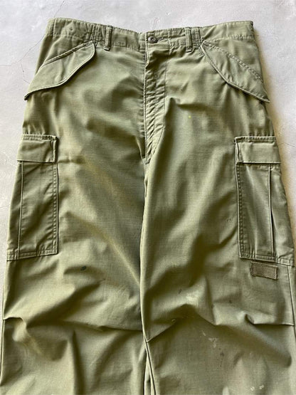 Military Green M-65 Cargo Pants - 50s/60s - 35"