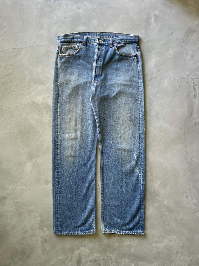 Levi's 501 Denim Jeans Medium Wash - 80s - 36"