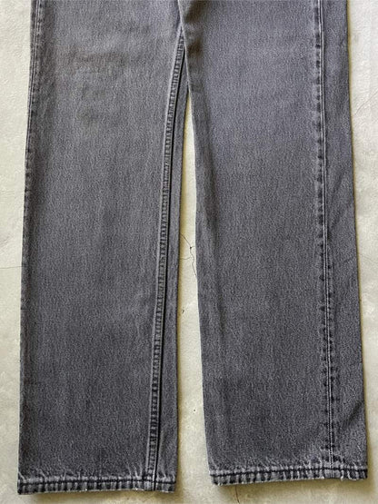 Black/Grey Levi's 501 Denim Jeans - 80s - 31"