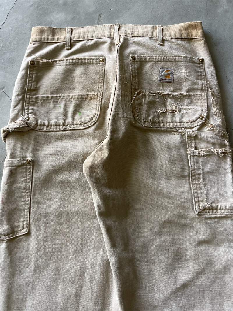 Tattered Tan Carhartt Double Knees - 33" x 32"