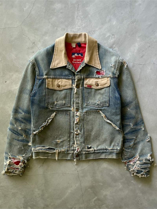 Thrashed Big Smith Denim Jacket - 70s - S/M