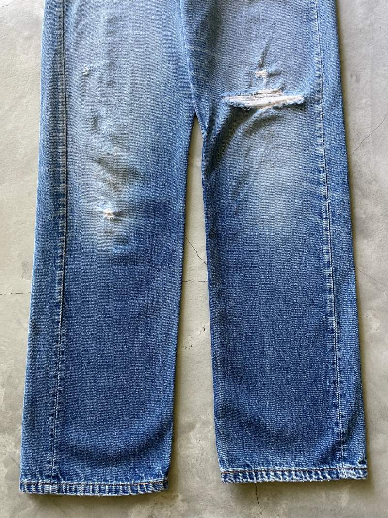 Distressed Levi's 501 Denim Jeans - 80s - 32"