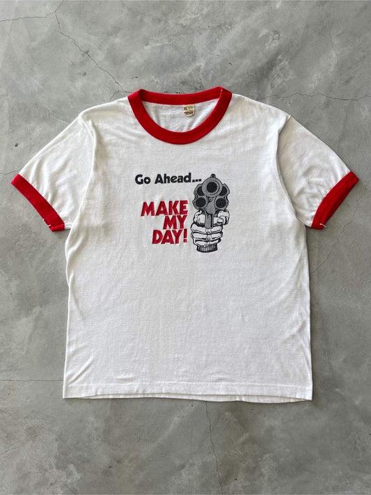 Make My Day Ringer T-Shirt - S/M