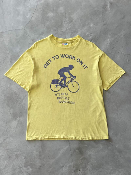 Yellow One Less Car T-Shirt - M/L