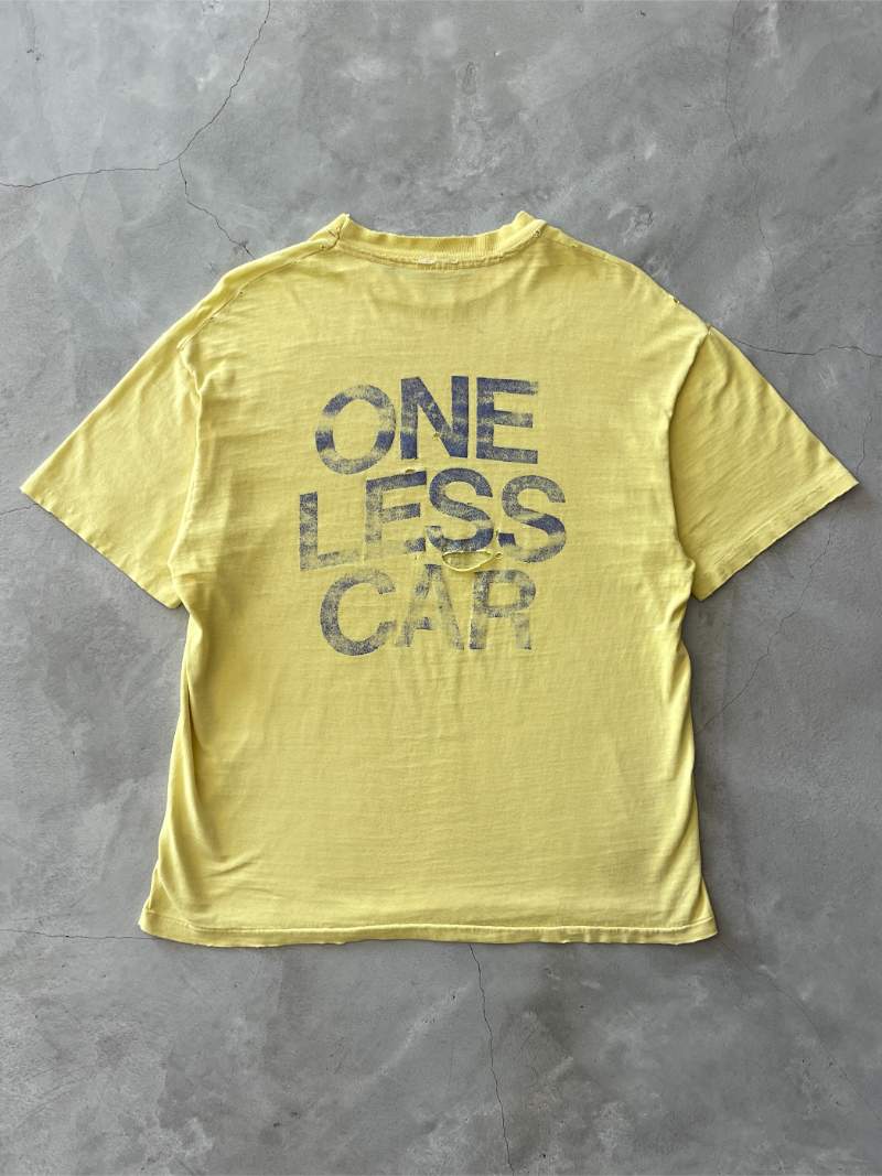 Yellow One Less Car T-Shirt - M/L