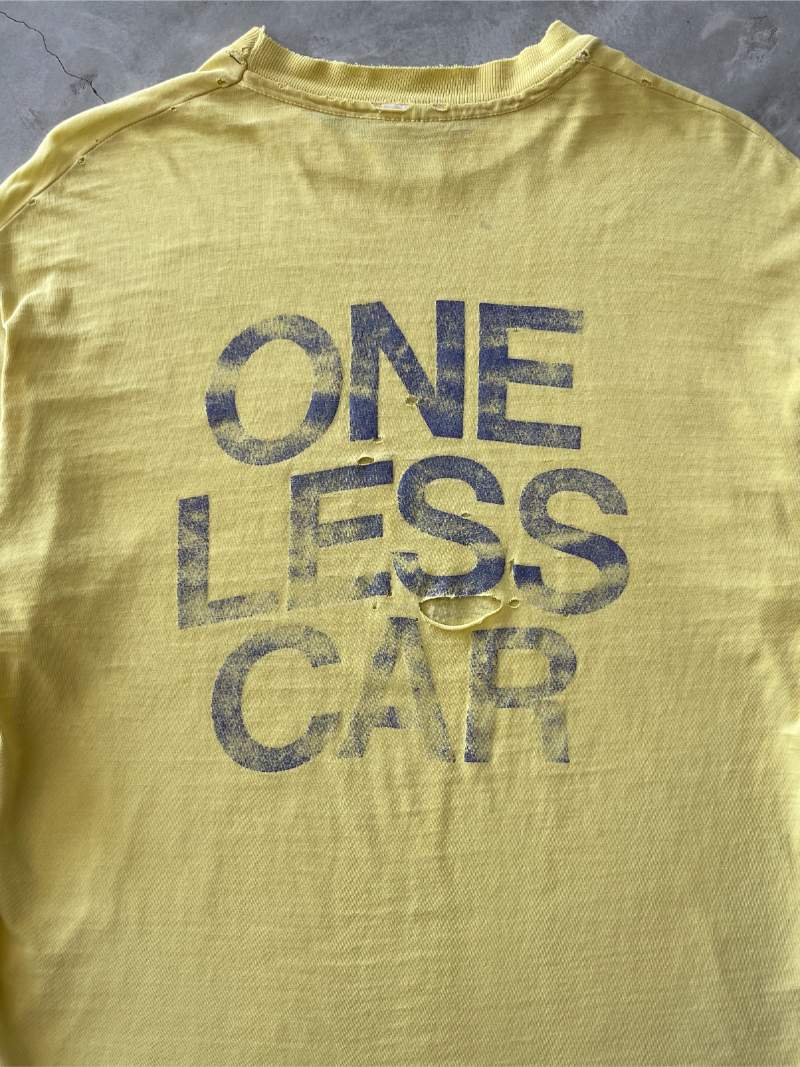 Yellow One Less Car T-Shirt - M/L