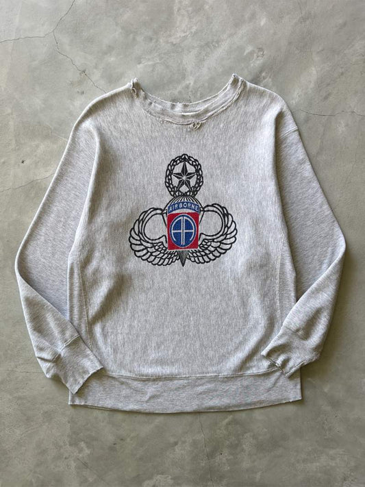 Airborne Champion Reverse Weave Sweatshirt - 80s - XL