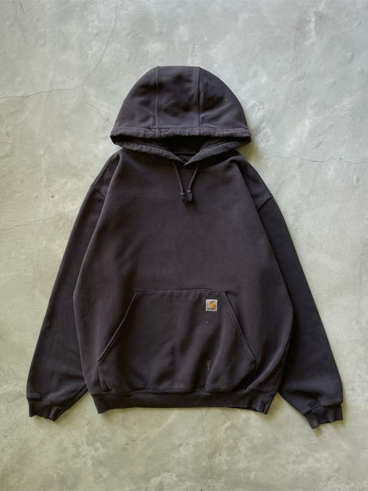 Black Carhartt Hoodie - 90s - L