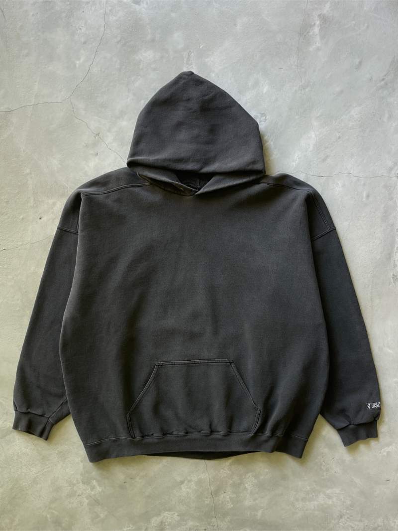 Black Blank Hoodie - 90s - XL