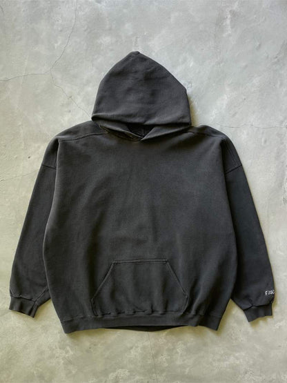 Black Blank Hoodie - 90s - XL