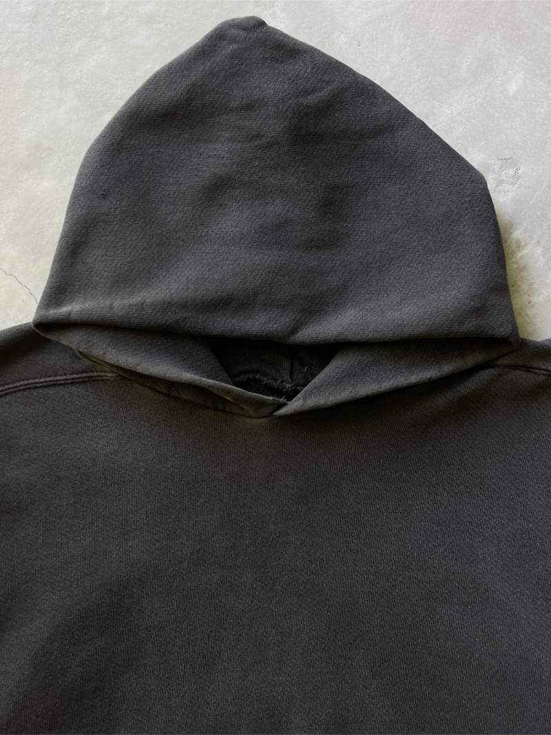 Black Blank Hoodie - 90s - XL