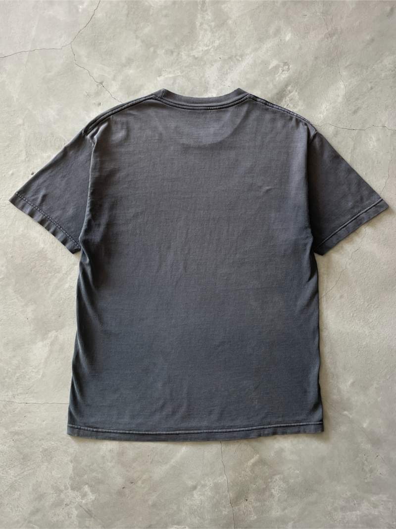 Sun Faded Black Blank T-Shirt - 2000s