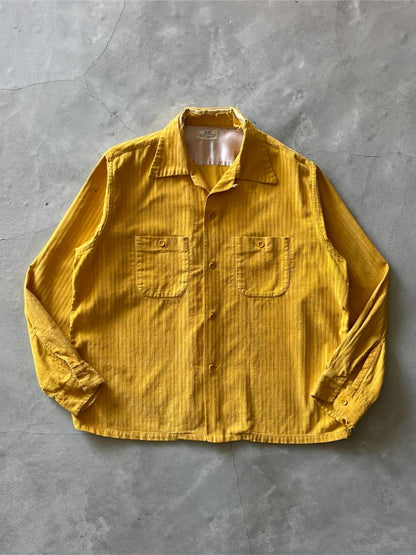 Mustard Yellow Corduroy Button Down - L