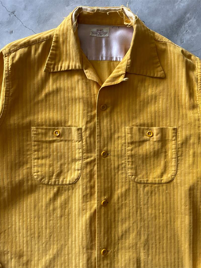 Mustard Yellow Corduroy Button Down - L