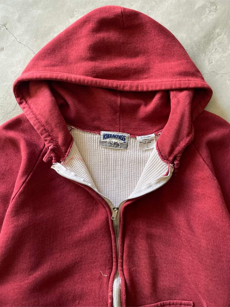 Maroon Thermal Lined Zip-Up Hoodie - M/L