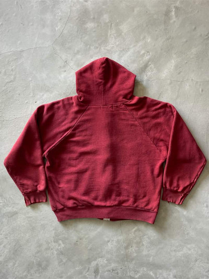 Maroon Thermal Lined Zip-Up Hoodie - M/L