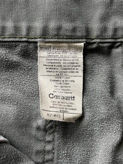 Thrashed Mos Green Carhartt Carpenter Shorts - 00s - 36"