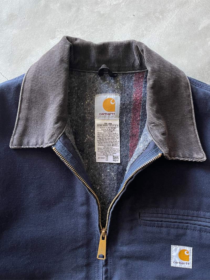 Navy Blue Carhartt Detroit Jacket - XL