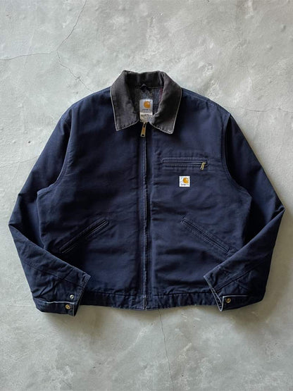 Navy Blue Carhartt Detroit Jacket - XL