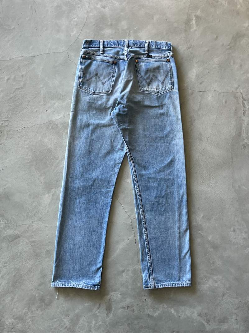 Distressed Wrangler Denim Jeans - 34" x 30.5"