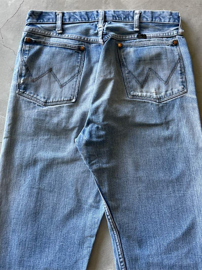 Distressed Wrangler Denim Jeans - 34" x 30.5"