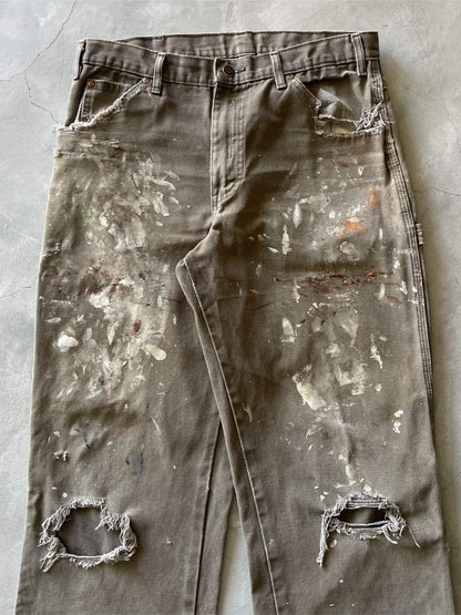 Painted Dickies Carpenter Pants - 34" x 31"