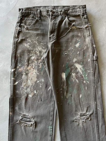 Painted Dickies Carpenter Pants - 33" x 31"