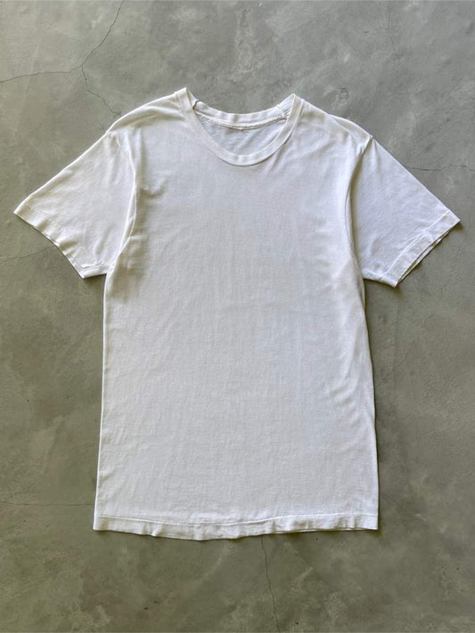 White Blank T-Shirt - 80s/90s - M/L