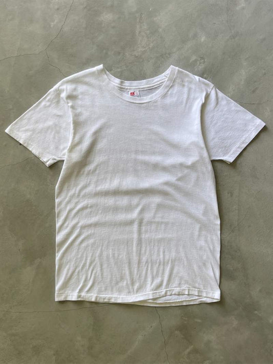 White Blank T-Shirt - 90s - S/M