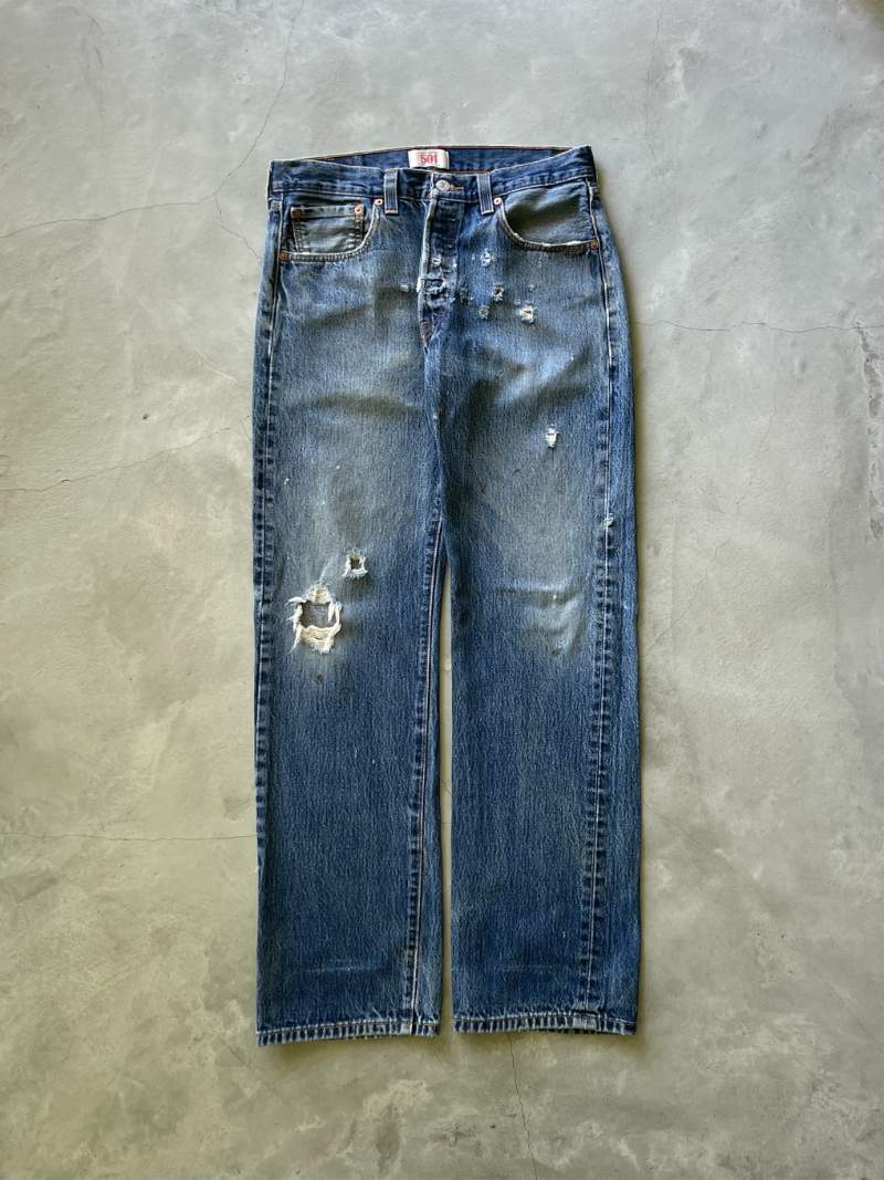 Shot Gun Hole Levis Denim Jeans - 00s - 32”